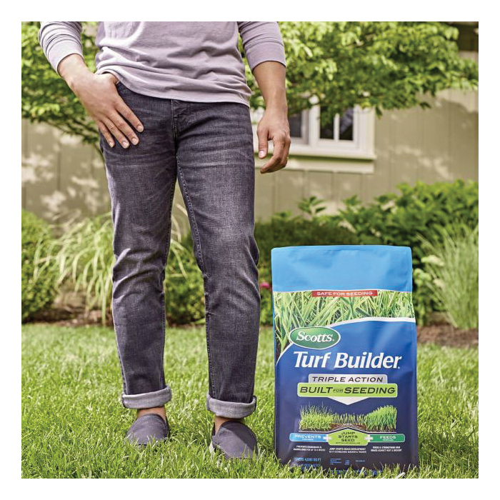Scotts Turf Builder 23002 Triple-Action Lawn Fertilizer, 4.3 lb Bag, Solid, 21-22-4 N-P-K Ratio - 2