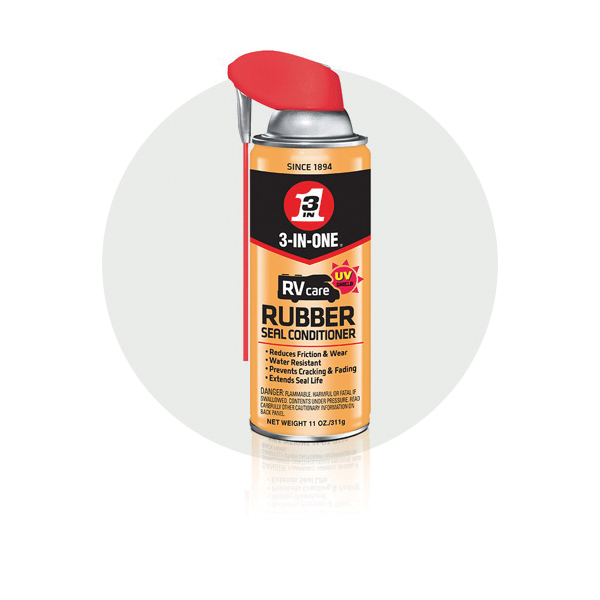 3-In-One Rvcare 12013 Rubber Seal Conditioner, 11 oz, Aerosol, Liquid, Mild Petroleum