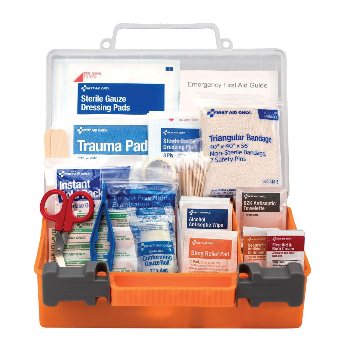 First Aid Only 91063 Portable First Aid Kit, 118-Piece, Plastic
