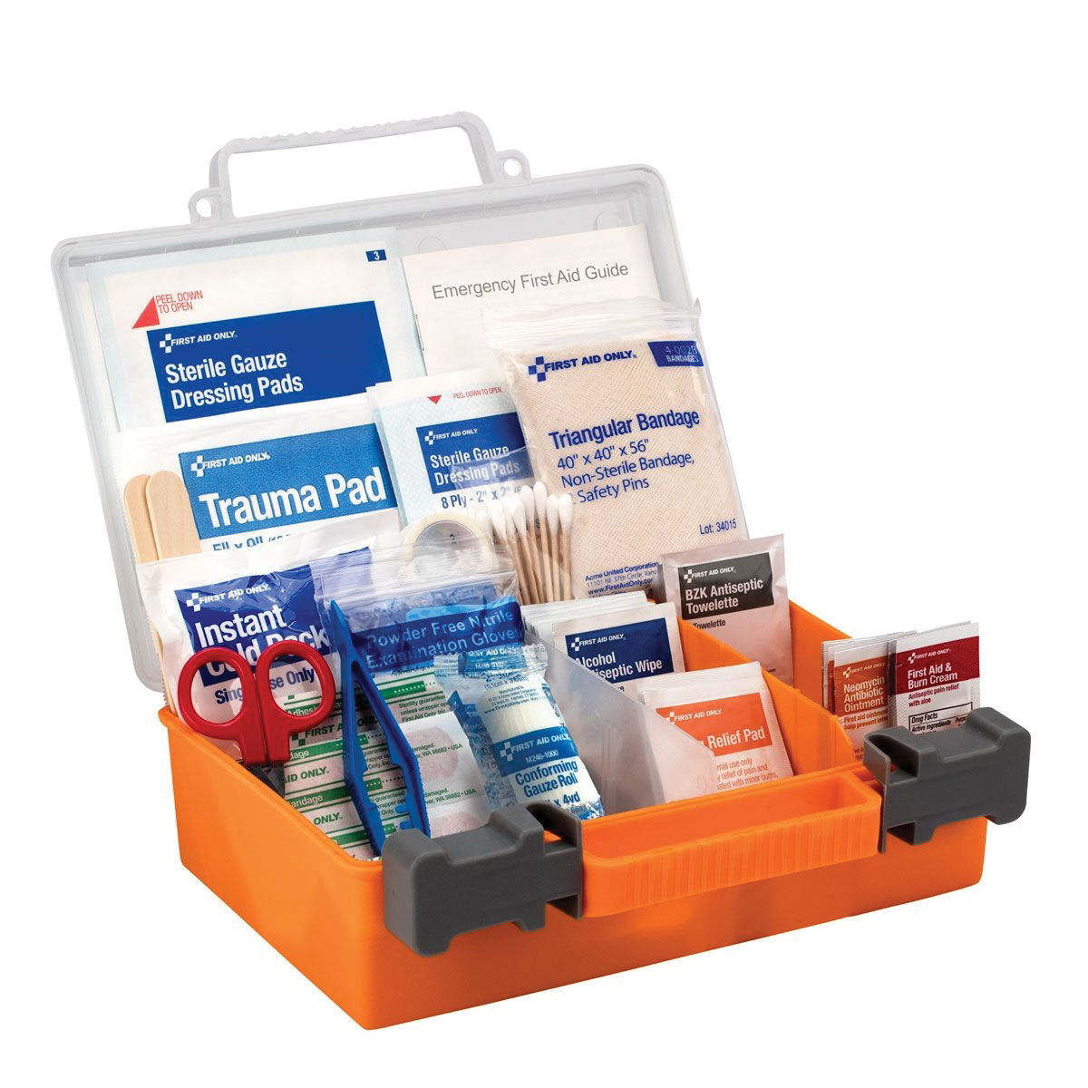 First Aid Only 91063 Portable First Aid Kit, 118-Piece, Plastic