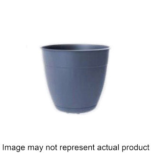 Dayton Series DAY1255 Planter, 12 in Dia, 10-1/2 in H, 12 in W, 12 in D, Round, Plastic, Turtle Green, Matte