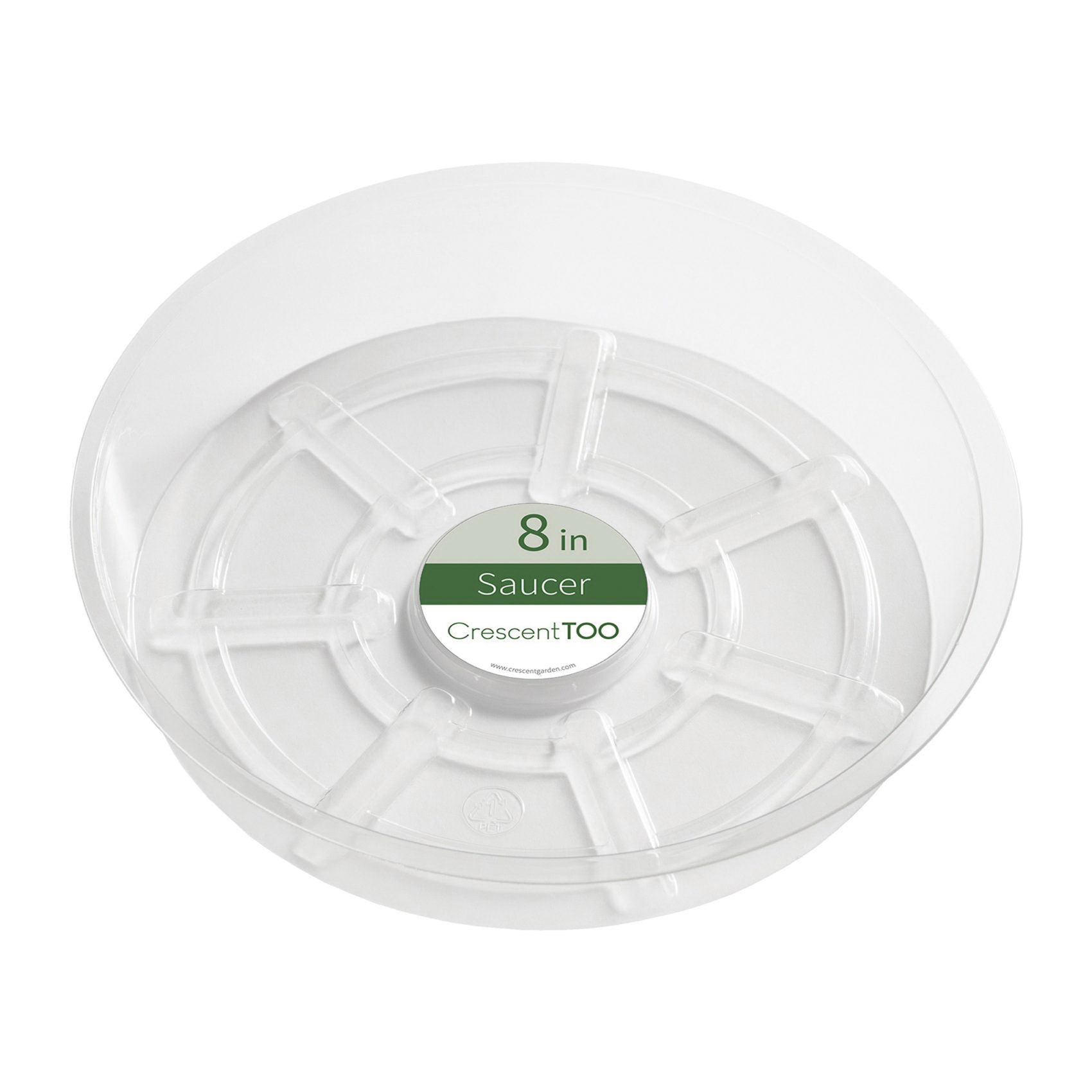 BV080S00C Basic Saucer, 8.1 in Dia, Plastic, Clear