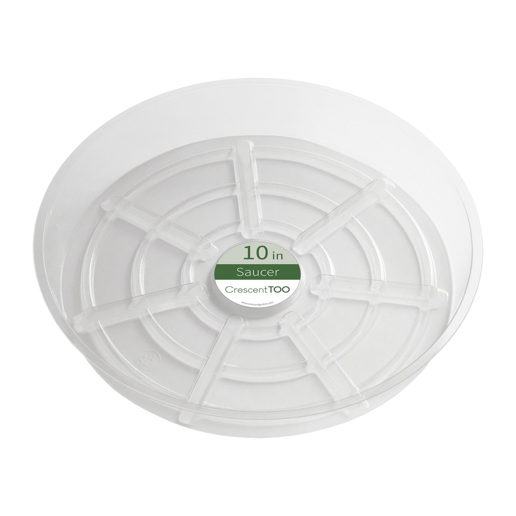 BV100S00C Basic Saucer, 10.1 in Dia, Plastic, Clear