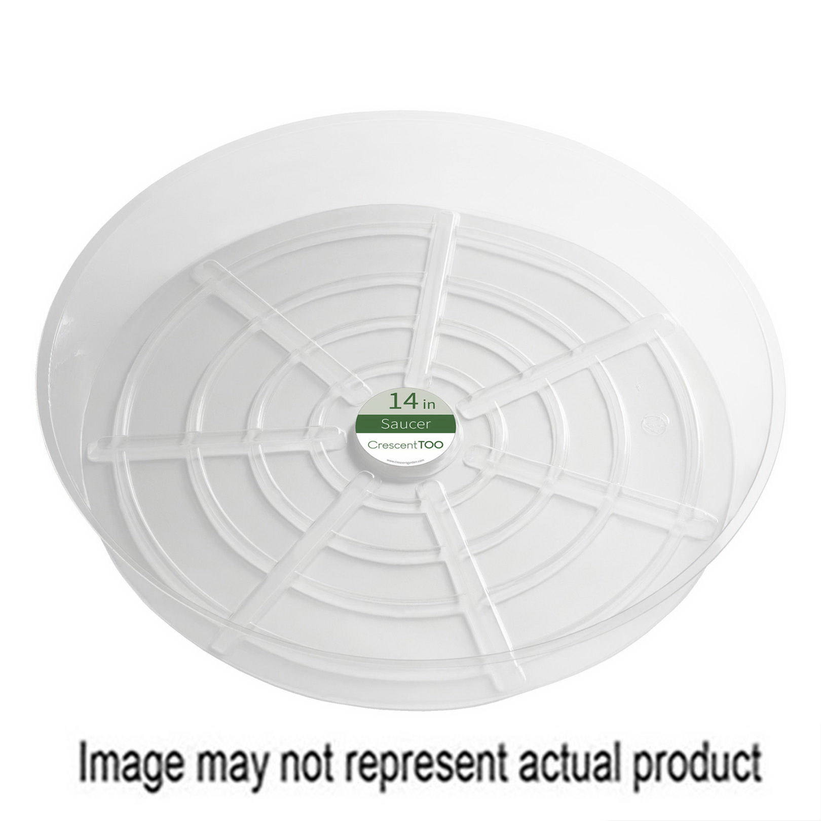 BV120S00C Basic Saucer, 12.1 in Dia, Plastic, Clear
