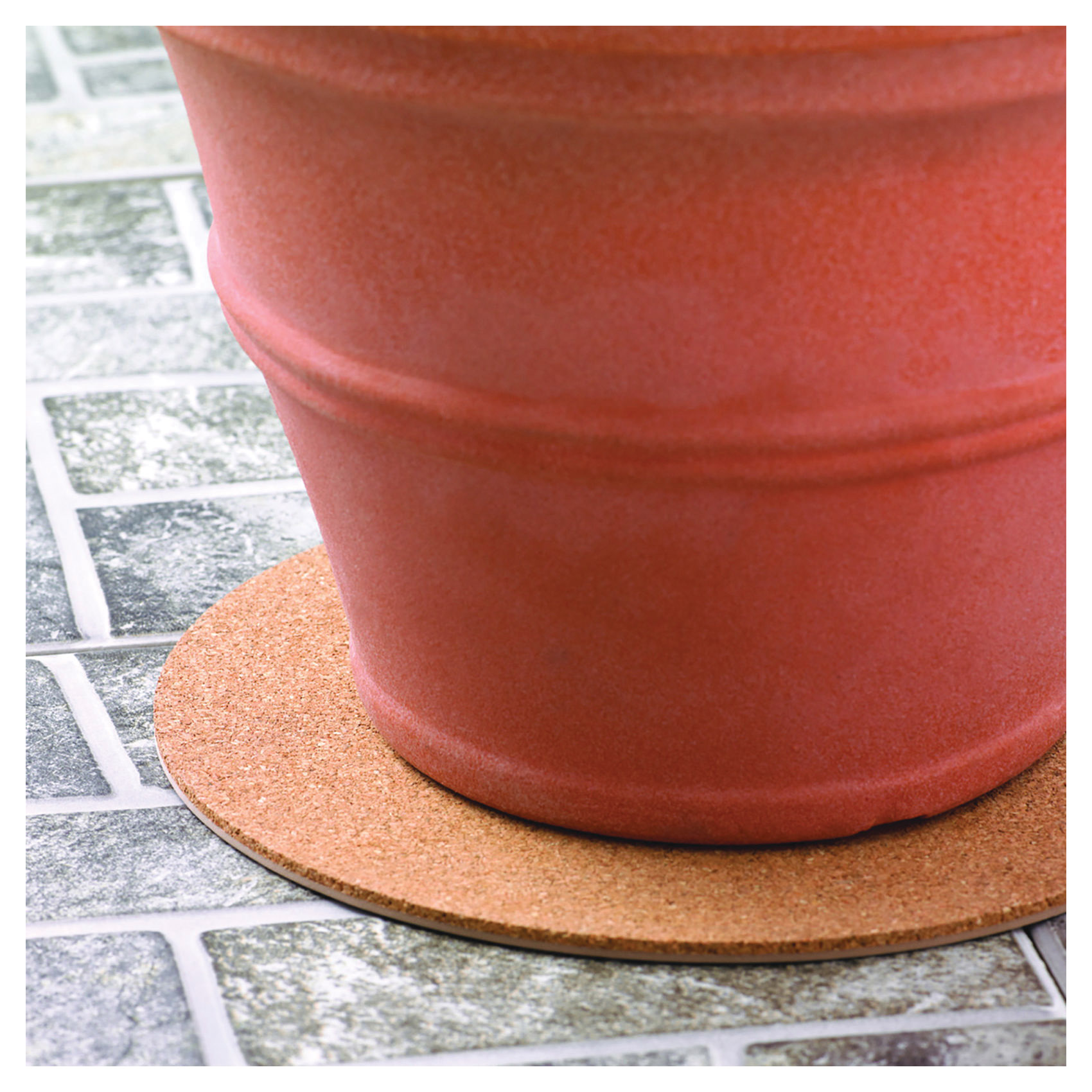 Cork Mat, CRESCENT garden, 6 in L, 6 in W - 3