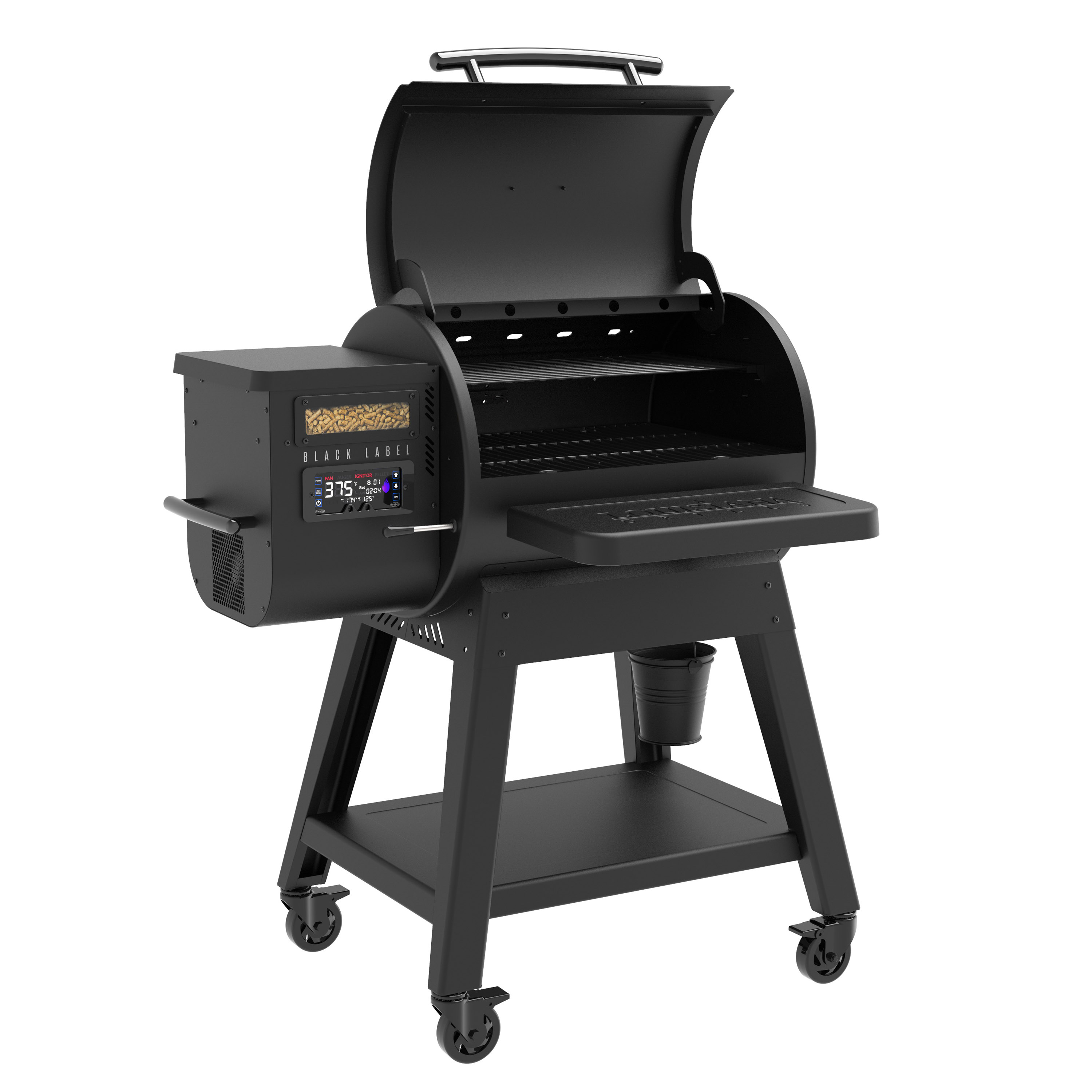 800 Black Label 10638 Wood Pellet Grill, 520 sq-in Primary Cooking Surface, Smoker Included: Yes