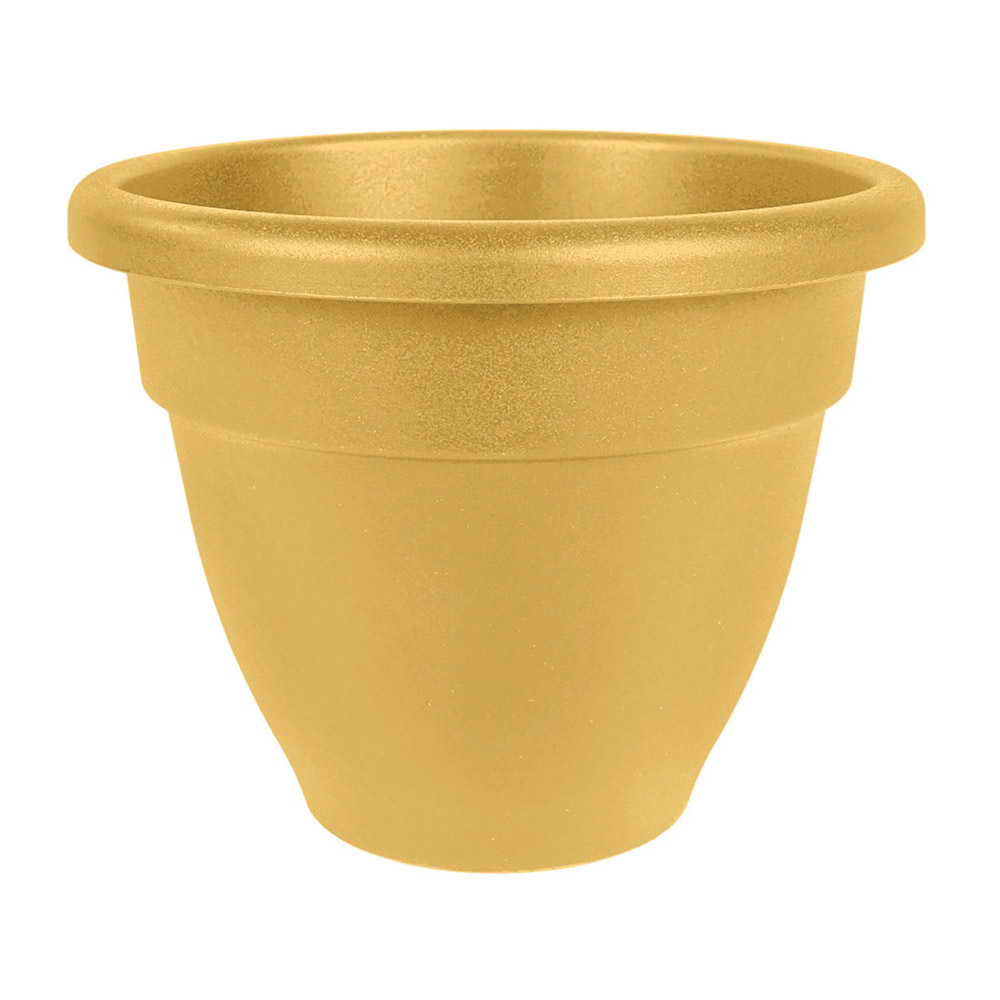 HC Companies CNA08000CXX Caribbean Planter, 8-1/2 in Dia, 6-3/4 in H, Round, Honey