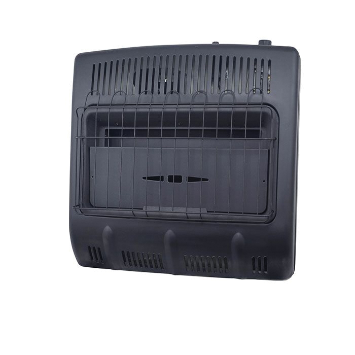 Mr. Heater F299741 Vent-Free Radiant Heater, Natural Gas, 30,000 Btu/hr BTU, 1000 sq-ft Heating Area, Black