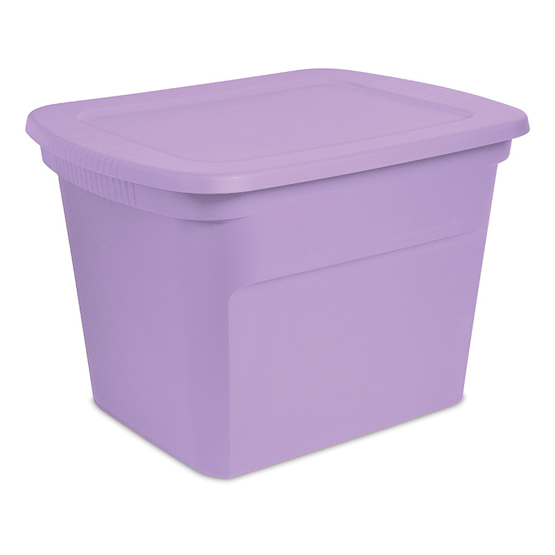 Sterilite 17315208 Storage Tote, Plastic/Polypropylene, Lilac Pixie, 23-1/2 in L, 18-3/8 in W, 16-1/8 in H
