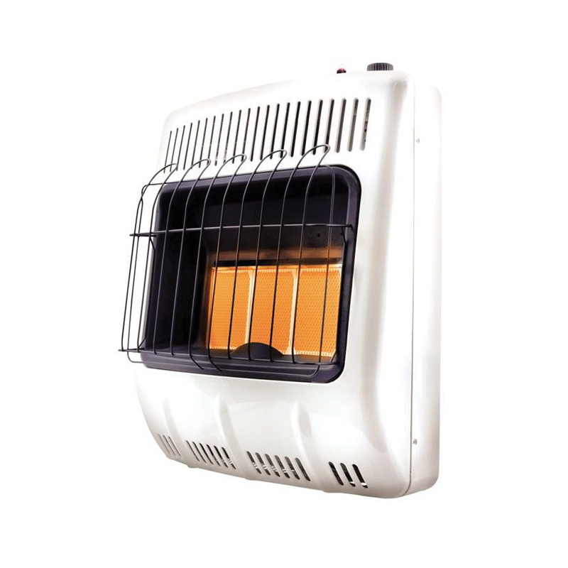 Mr. Heater MHVFDF20RTT Vent-Free Radiant Dual Fuel Heater, 23-1/2 in W, 27 in H, 20,000 Btu/hr Heating, White