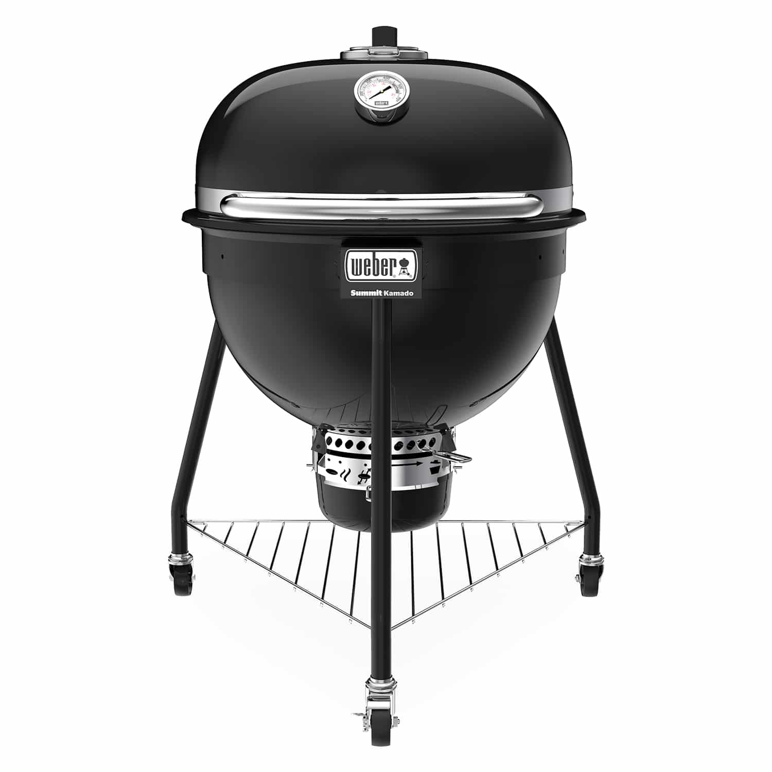 Summit Kamado E6 18201001 Charcoal Grill, 2-Grate, 452 sq-in Primary Cooking Surface, Black