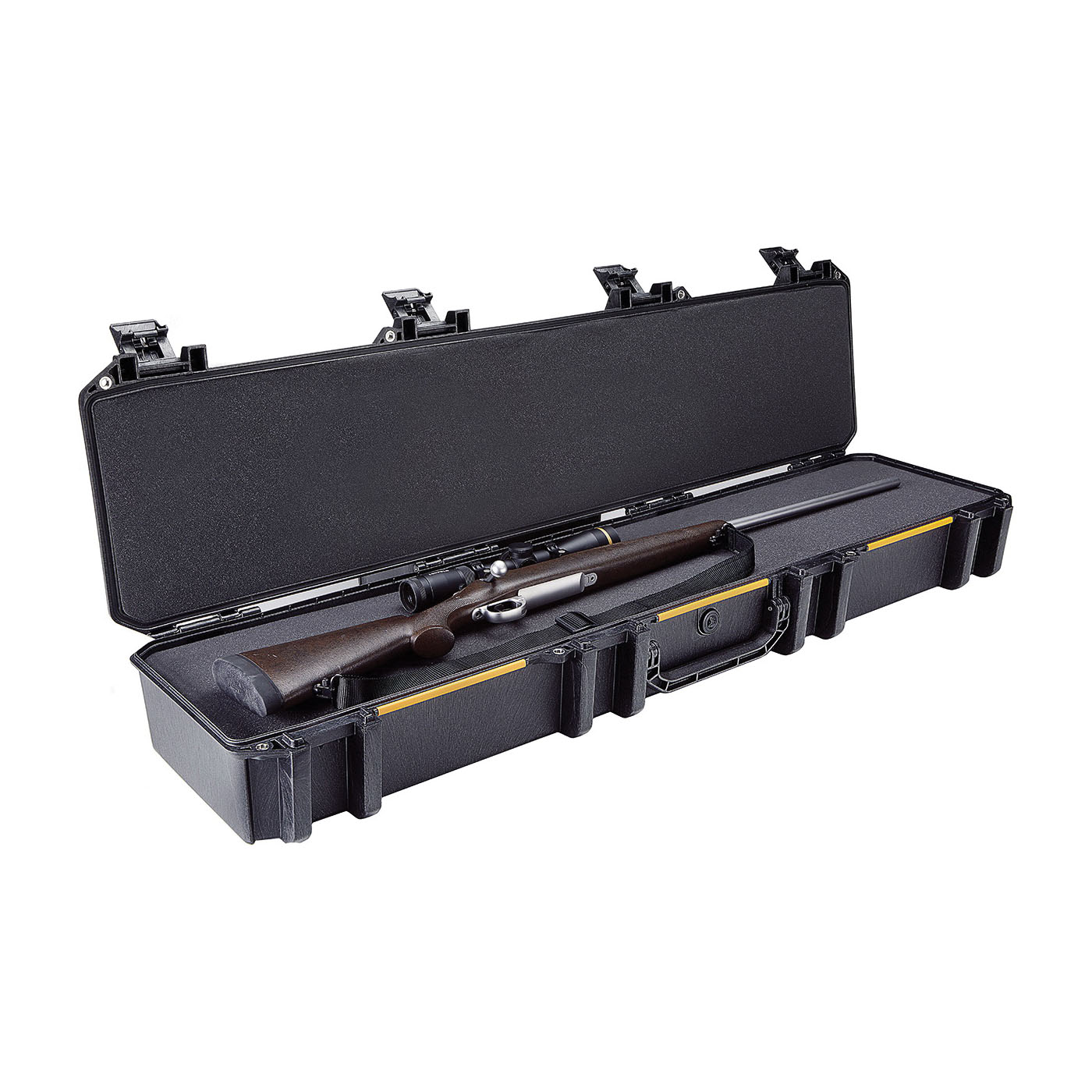 Pelican Vault Series VCV7700000BLK Single Rifle Case, 51.47 in L, 13.15 in W, 6.65 in H, Polyethylene, Black - 4