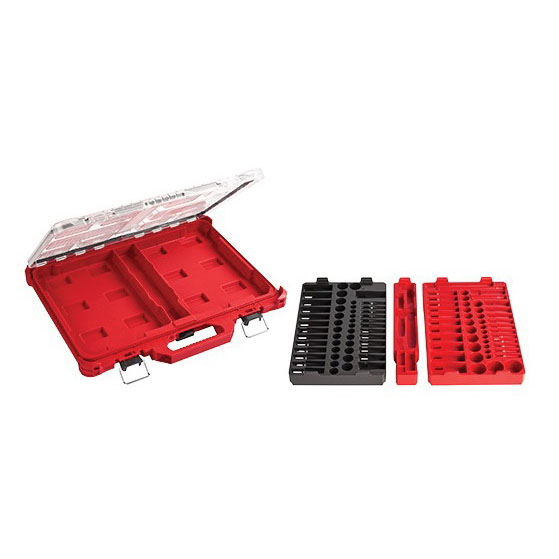 Milwaukee 48-22-9486 Metric/SAE Ratchet and Socket Set, Specifications: 1/4 and 3/8 in Drive - 3