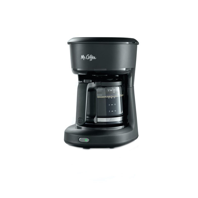 2129512 Coffee Maker, 5 Cups, 25 oz Capacity, 650 W, Plastic, Black, Switch Control