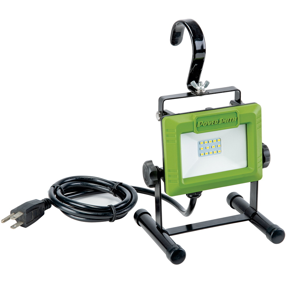 PWL110S Work Light with Stand, 120 VAC, 10 W, 1-Lamp, LED Lamp, 1080 Lumens Lumens, 5000 K Color Temp