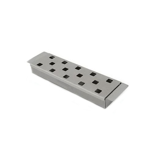 60185 Smoker Box, Stainless Steel, Silver, Integrated Handle
