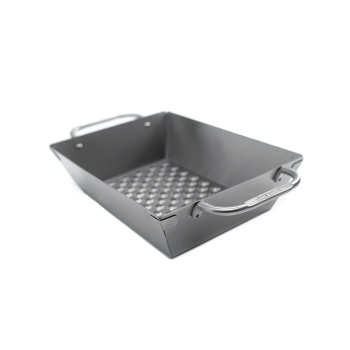 Imperial 69818 Deep Dish Grill Wok, Square, 13 in L, 9-3/4 in W, Stainless Steel