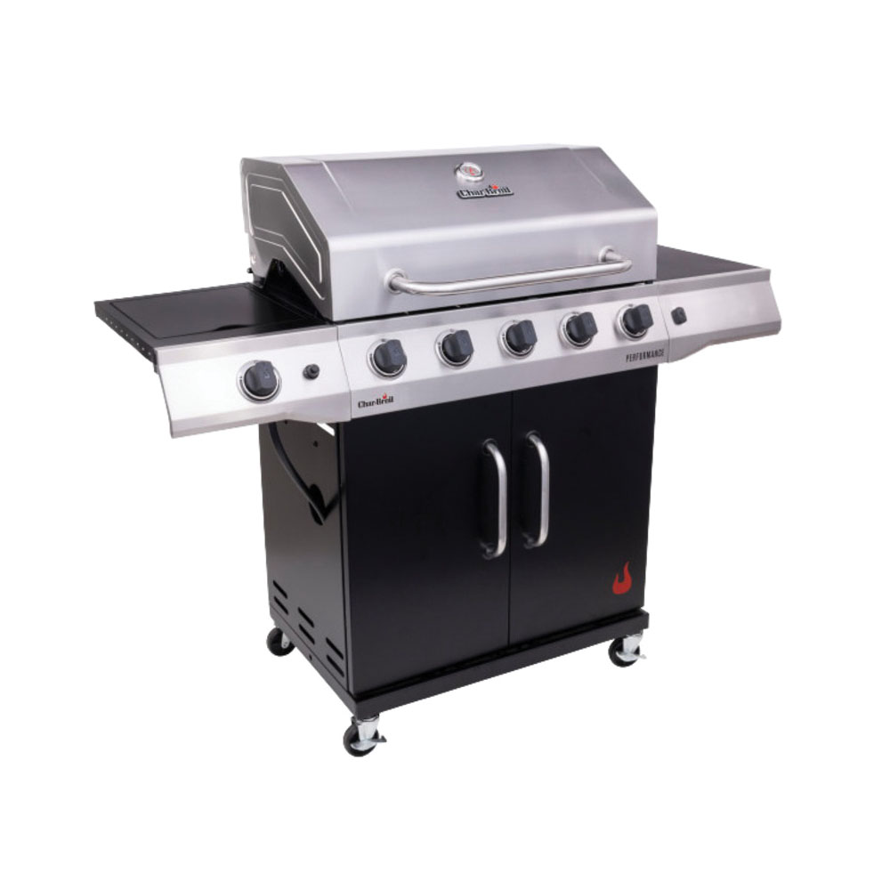 463458021 Gas Grill with Chef's Tray, Liquid Propane, 2 ft 4 in W Cooking Surface, Steel