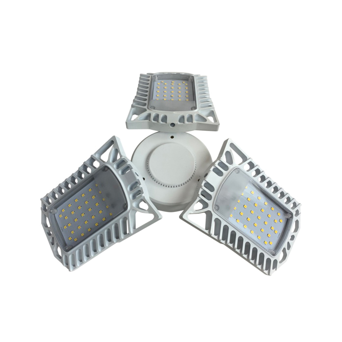 BRIGHTLIVING BL-DGL01-W Garage Ceiling Light, 120 VAC, LED Lamp, 6000 Lumens Lumens, 5000 K Color Temp, Aluminum Fixture - 1