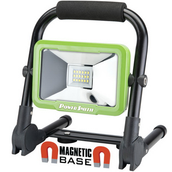 PWLR112FM Rechargeable Work Light, 10 W, Lithium-Ion Battery, 1-Lamp, LED Lamp, 1200/600/300 Lumens