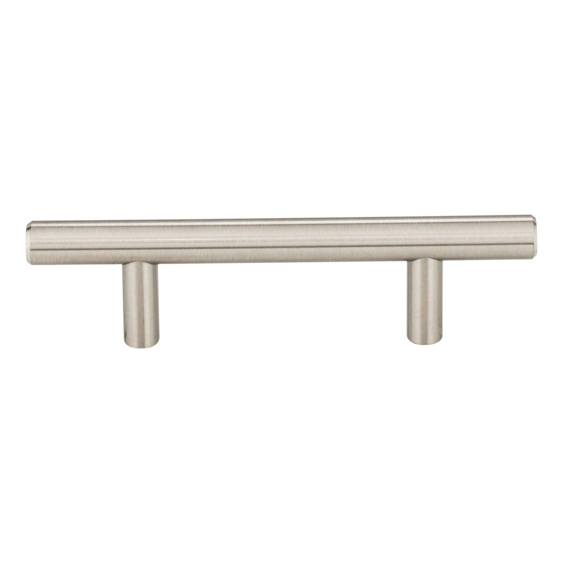Elements Naples Series 136SN Cabinet Pull, 5-3/8 in L Handle, 1-3/8 in Projection, Steel, Satin Nickel
