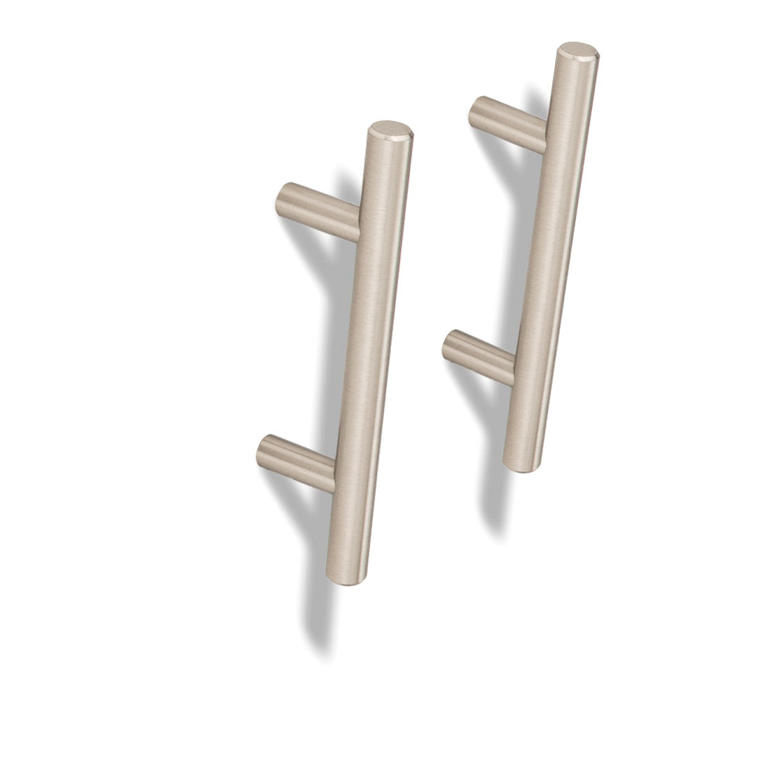 Elements Naples Series 136SN Cabinet Pull, 5-3/8 in L Handle, 1-3/8 in Projection, Steel, Satin Nickel