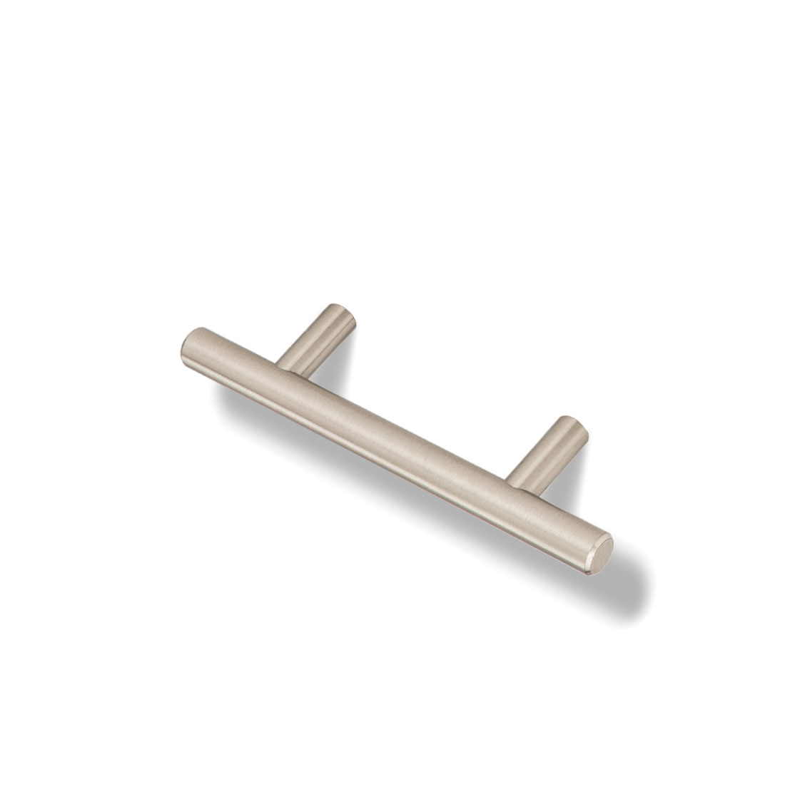 Elements Naples Series 136SN Cabinet Pull, 5-3/8 in L Handle, 1-3/8 in Projection, Steel, Satin Nickel