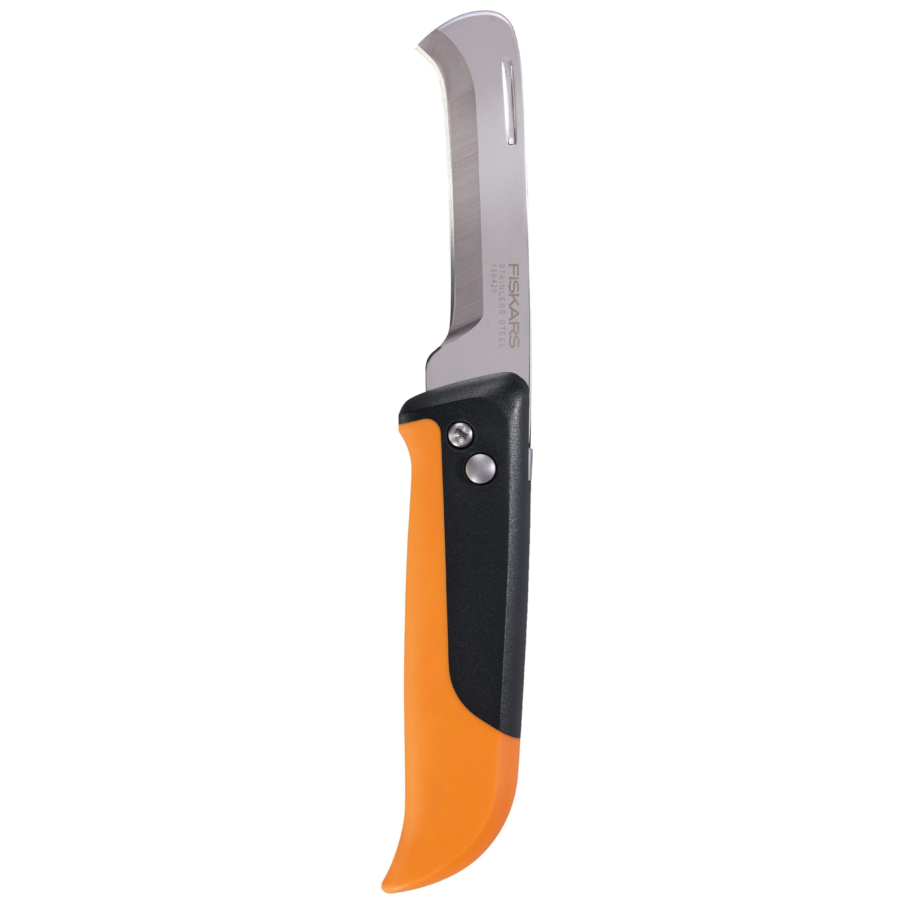 Fiskars 340140-1001 Produce Knife, 7-1/4 in OAL, 3 in L Blade, Stainless Steel Blade, Curved Tip Blade