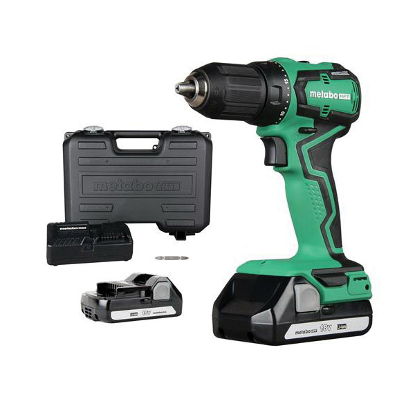 DS18DDXM Drill/Driver Kit, Battery Included, 18 V, 1.5 Ah, 1/2 in Chuck, Keyless Chuck