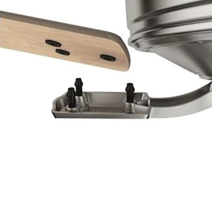 Crestfield Low Profile Indoor Ceiling Fan, Hunter, 42 in Dia, Brushed Nickel - 4