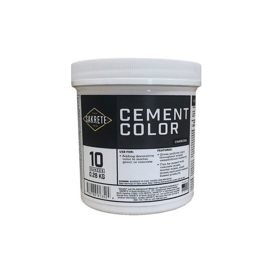 65071289 Cement Colorant, Charcoal, Powder, 10 oz
