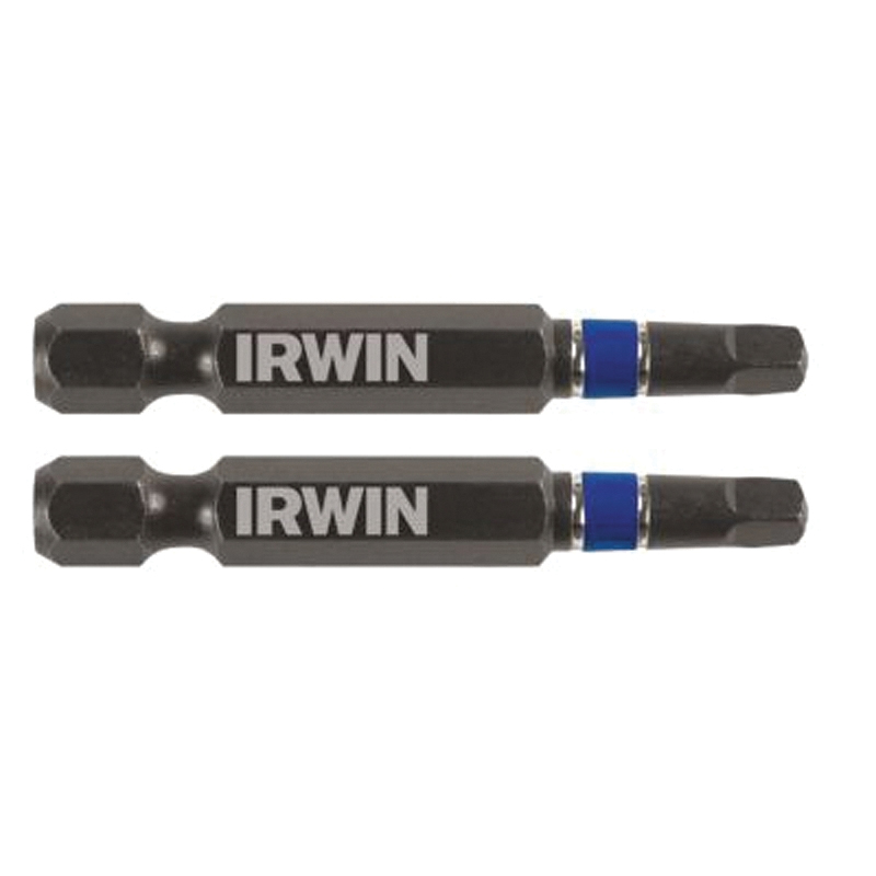 IWAF32SQ32 Impact Power Bit, #3 Drive, Square Recess Drive, 1/4 in Shank, Hex Shank, 2 in L, Steel