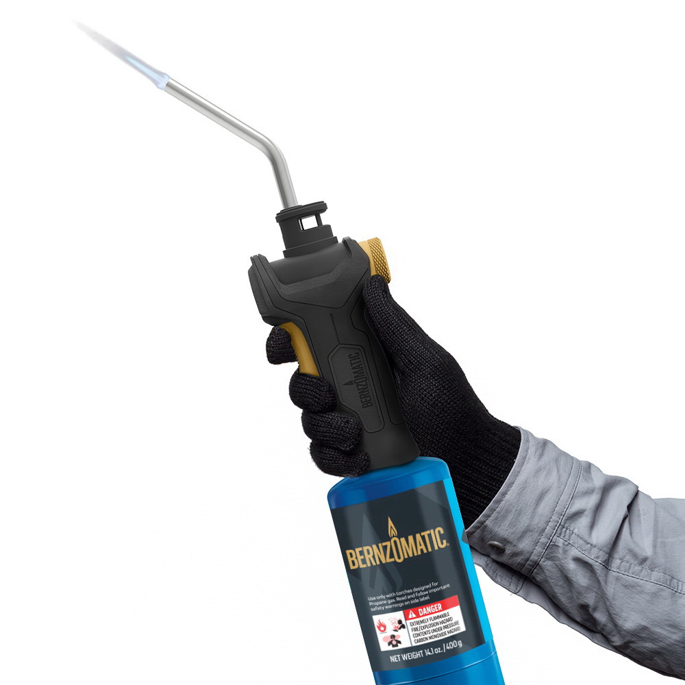 BernzOmatic TS3505T Basic Torch, Multi-Use, Propane, Trigger Start Igniter, Black