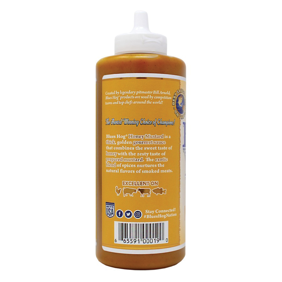 Blues Hog 70310 Honey Mustard Sauce, 21 oz Bottle