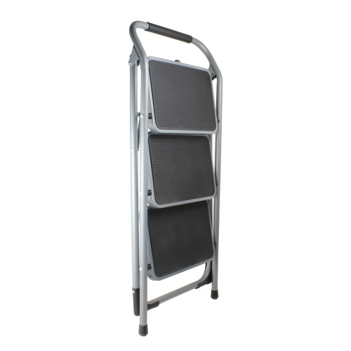 Helping Hand FQ93000 Folding Step Stool with Grip Handle, 3-Step, 200 lb, Steel