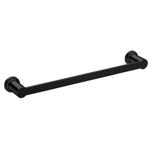 RINZA Series Y1124BL Towel Bar, 24 in L Rod, Zinc, Matte, Wall Mounting