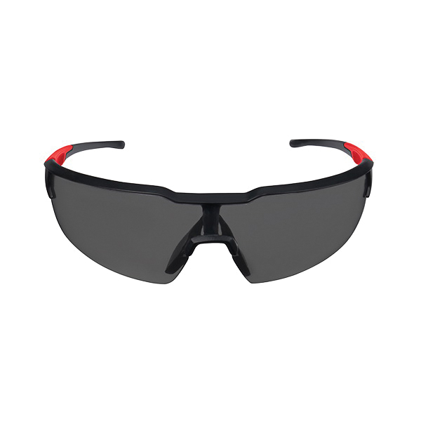 48-73-2054 3-Piece Blister Magnifying Safety Glasses, Tinted Lens, Black/Red Frame, Anti-Scratch Lens