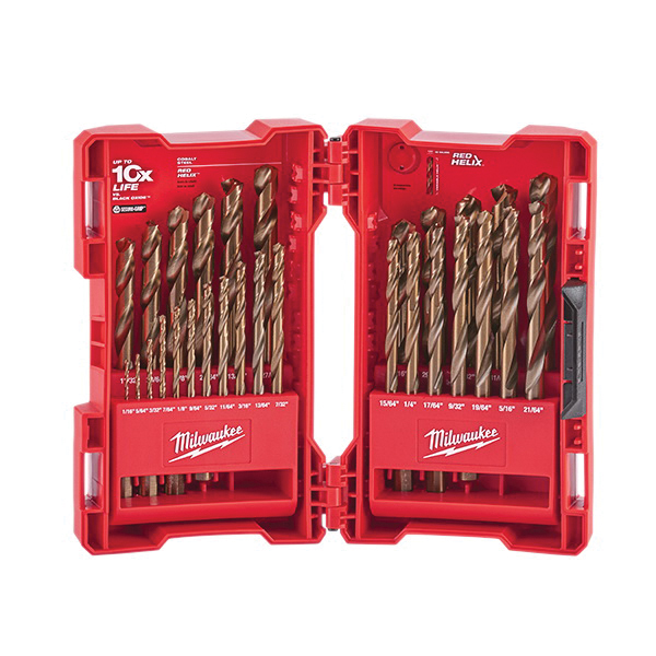 RED HELIX 48-89-2332 Drill Bit Set, 29-Piece, Cobalt