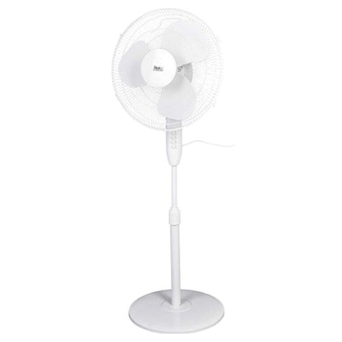 Best Comfort FS40-16JB-W Oscillating Pedestal Fan, 120 V, Plastic Blade, Metal Housing Material, Gray/White