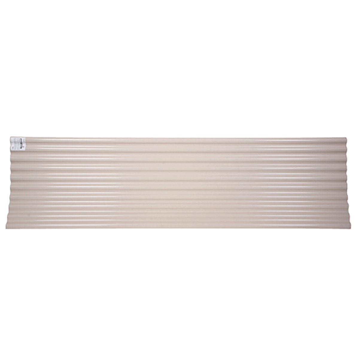 Tuftex SeaCoaster Series 1208A Roof Panel, 8 ft L, 26 in W, Corrugated Profile, Vinyl, Opaque Tan
