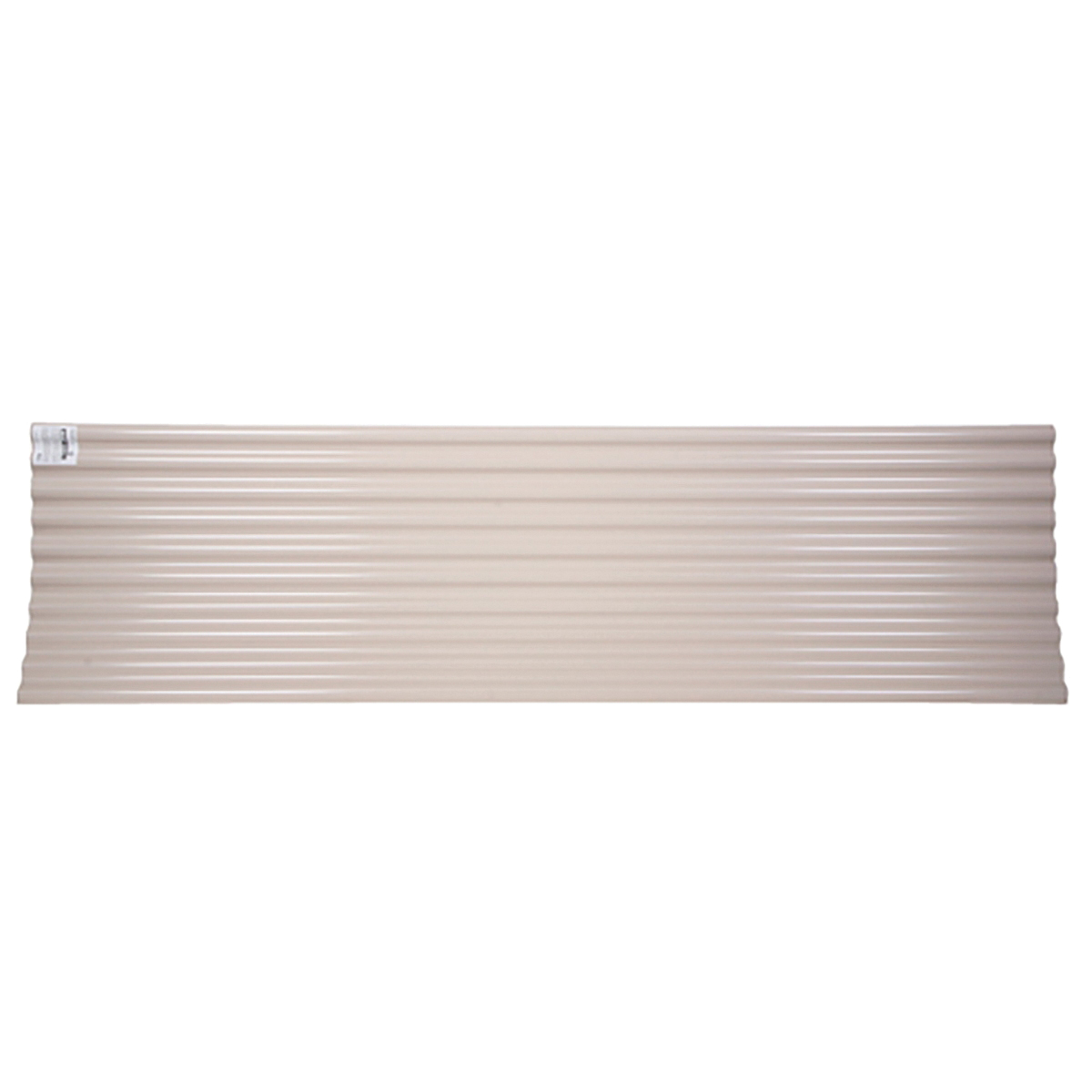 Tuftex SeaCoaster Series 1208C Roof Panel, 12 ft L, 26 in W, Corrugated Profile, Vinyl, Opaque Tan