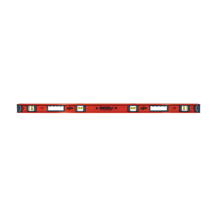 1254-4800 Heavy-Duty I-Beam Level, 48 in L, 4-Vial, Magnetic, Aluminum, Orange