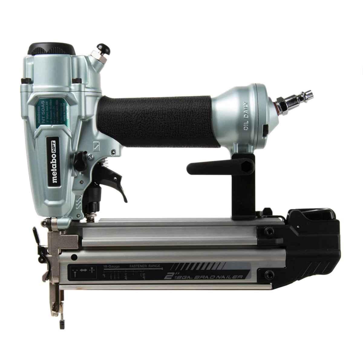 NT50A5M Pro Brad Nailer, 100 Magazine, 0 deg Collation, Straight Collation, 5/8 to 2 in Fastener