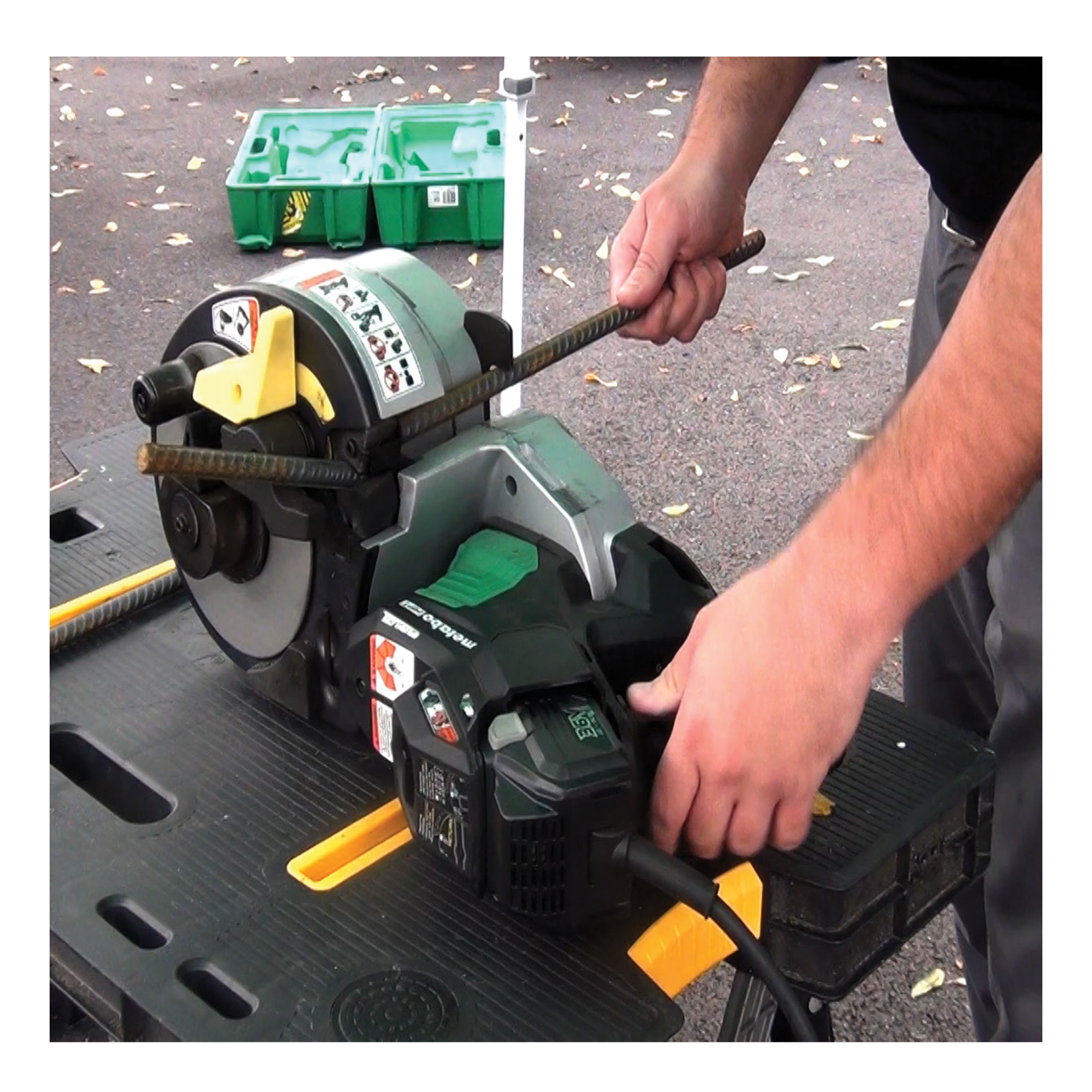 Metabo HPT VB3616DAM Rebar Bender/Cutter, 180 deg Bend, 20-1/2 in OAL, Steel Blade - 3