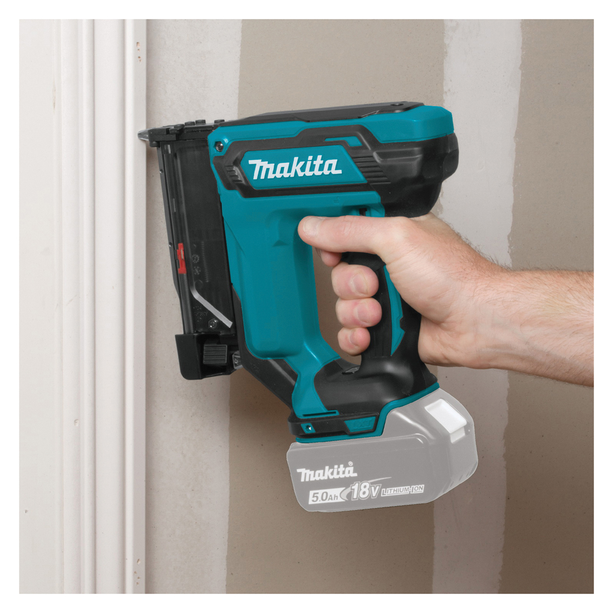 Cordless 23Ga Pin Nailer, Makita, 18V LXT, Shoots 5/8 in to 1-3/8 in 23 Gauge Micro Pins, Tool Only - 2