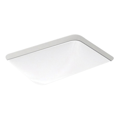 Kohler Caxton Series K-20000-0 Undermount Bathroom Sink, Rectangular Basin, 15-11/16 in OAW, 7-5/16 in OAH, White - 1