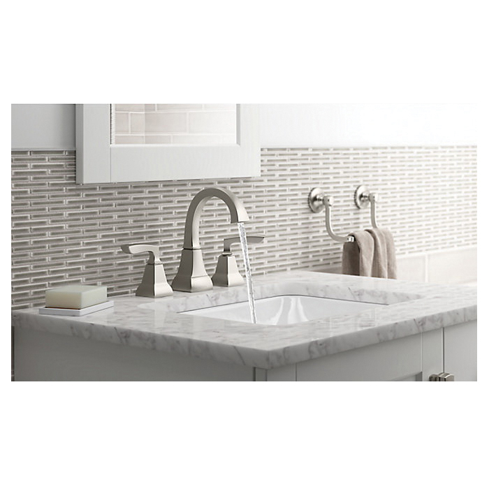 Kohler Caxton Series K-20000-0 Undermount Bathroom Sink, Rectangular Basin, 15-11/16 in OAW, 7-5/16 in OAH, White - 4