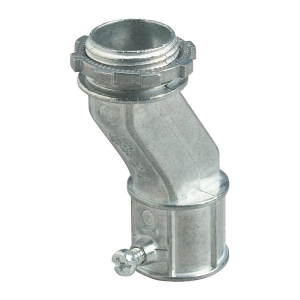 Steel City TO221-1 Conduit Connector, 1/2 in, 0.9 in OD, Zinc