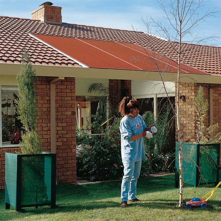 Shade Cloth, Coolaroo, 6 ft L x 15 ft W, Terra Cotta - 2