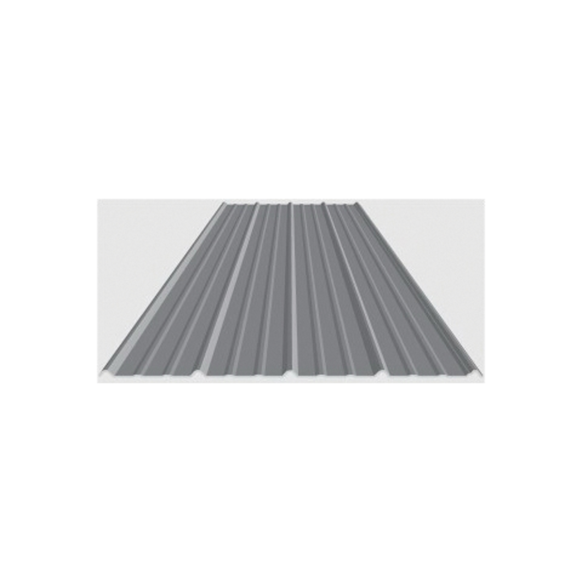 2293441-16 Roof Panel, 16 ft L, 38 in W, Classic Rib Profile, 29 ga Thick Material, Galvalume